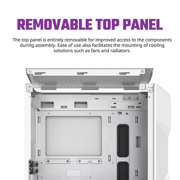 Cooler Master TD300 Mesh ARGB (M-ATX) Cabinet (White)